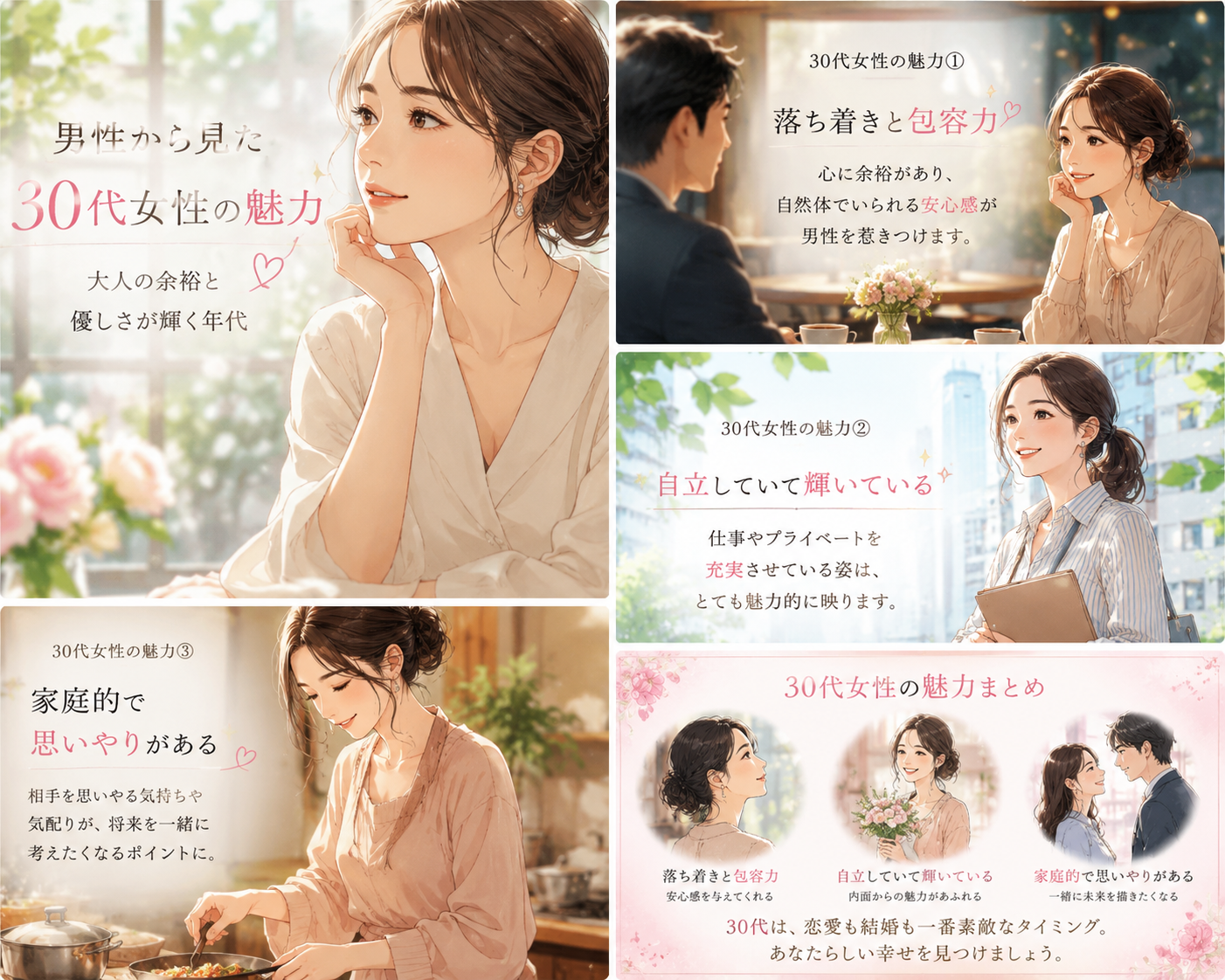 男性から見た30代女性の魅力